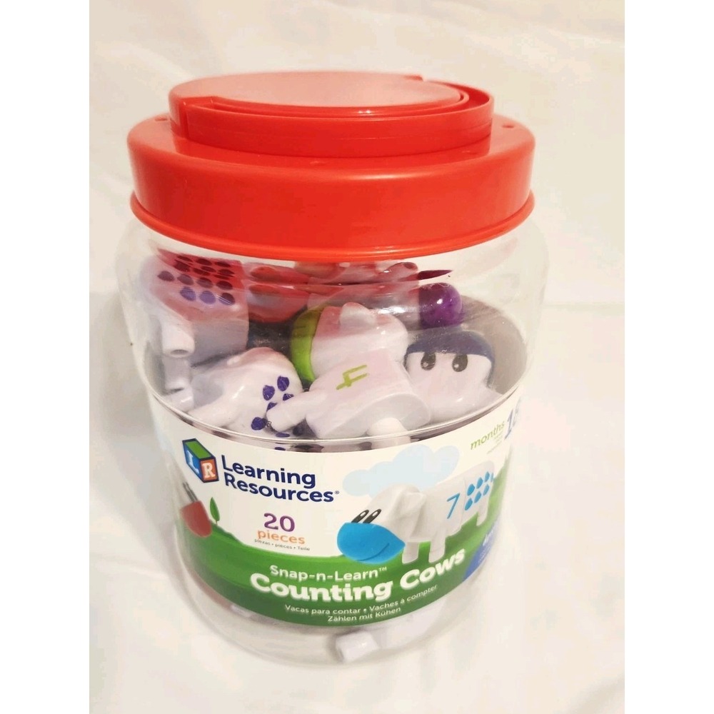 Learning Resources Snap-n-Learn Counting Cows - 10 Heads 10 Tails 20 pcs